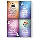 Inspirational Posters - Fairy Tale Advice - Girl Bedroom Decor - Princess Girl Wall Art - Motivational and Inspiring Quotes for Girls Wall Decals
