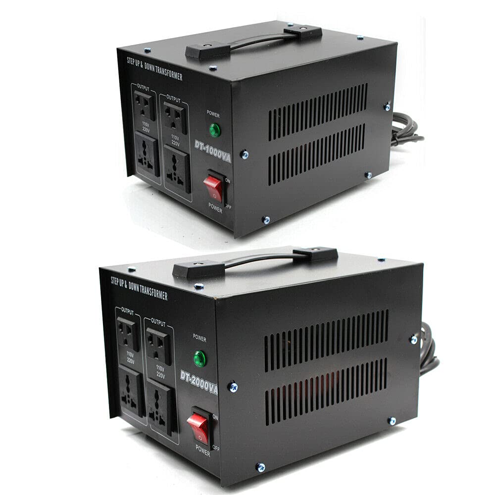 1000W-2000WSpannungswandler Transformator 220V/240V auf 110V Wandler Converter für elektronischen und elektrischen Geräte geeignet (2000W)