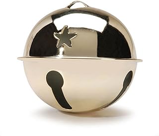Darice Star Cutouts Christmas Jingle Bells 2.75 Inch GOLD