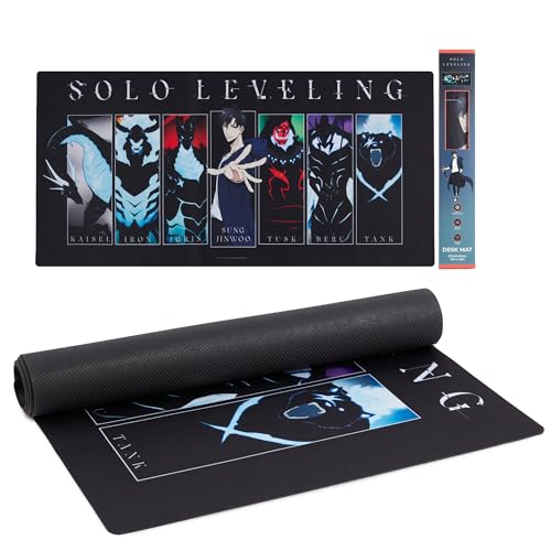 Culture Fly Large Gaming Mouse Pad (31" x 15") - Solo Leveling Extended XL Computer Desk Mat, Cool Anime Keyboard Deskmat, Big Desktop Deskpad for Gamer, Long Oversized PC Mousepad for Laptop