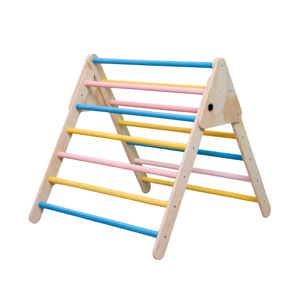 Drewniany Zestaw do Wspinaczki – Zabawka Montessori – 74×60 cm – Naturalny