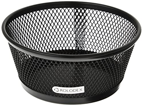 Rolodex™ Nestable Mesh Jumbo Clip Dish, Black (62562) #TOP8
