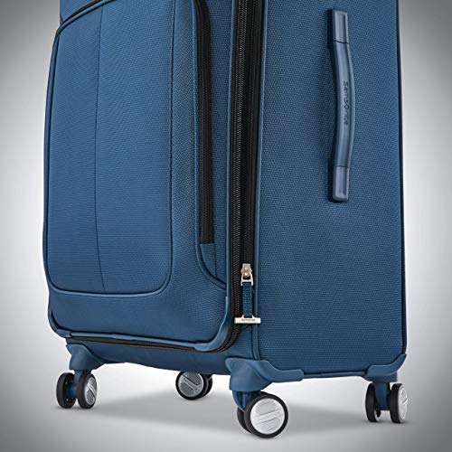 Image of Samsonite Solyte DLX Softside Expandable Luggage with Spinner Wheels, Mediterranean Blue, 3-Piece Set (20 /25 /29)