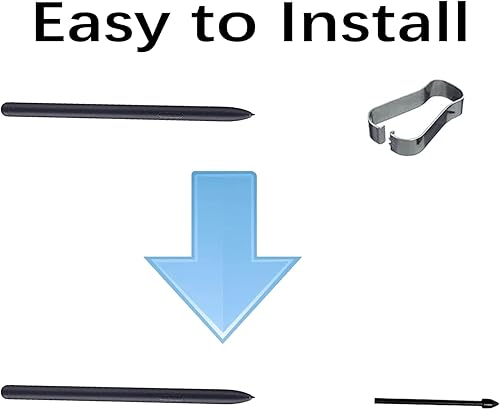 Miniatura 5 de Paquete de 5 puntas de repuesto negras para bolígrafo Tab S8, compatibles con Samsung Galaxy Tab S8, puntas de repuesto + 1 pinza