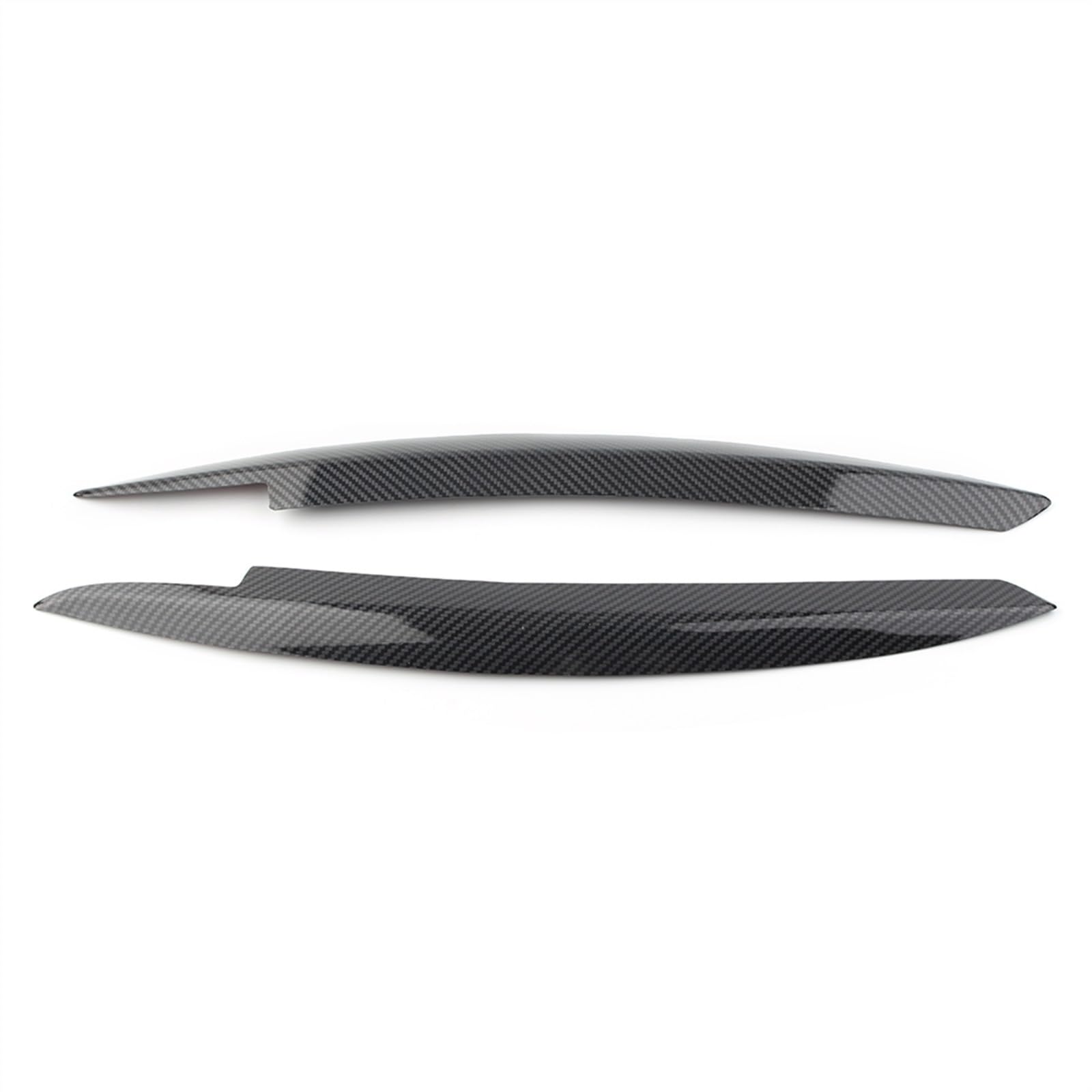 Car Accessories Front Headlight Eyebrow Cover Eye Lid Trim Sticker for Golf 6 MK6 GTI GTR 2008 2009 2010-2013(Carbon Fiber Look)