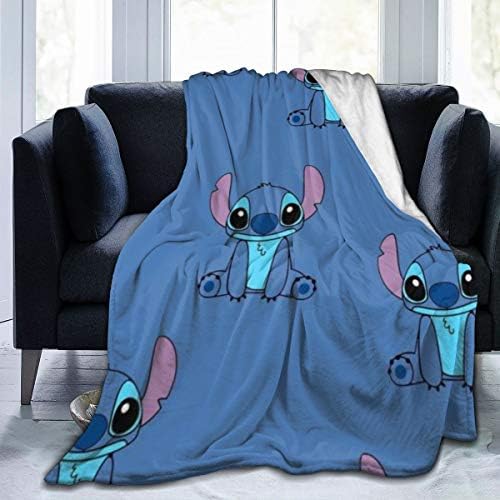 FASHIONDIY Lilo Stitch Blanket Oversized Warm Adult Super Soft Blanket With Soft Anti-pilling Flannel For Adults & Kids 3D Print 50"x40"
