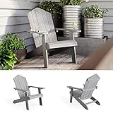 Unser moderner und stilechter Gartenstuhl Adirondack ist besonders robust und langlebig.