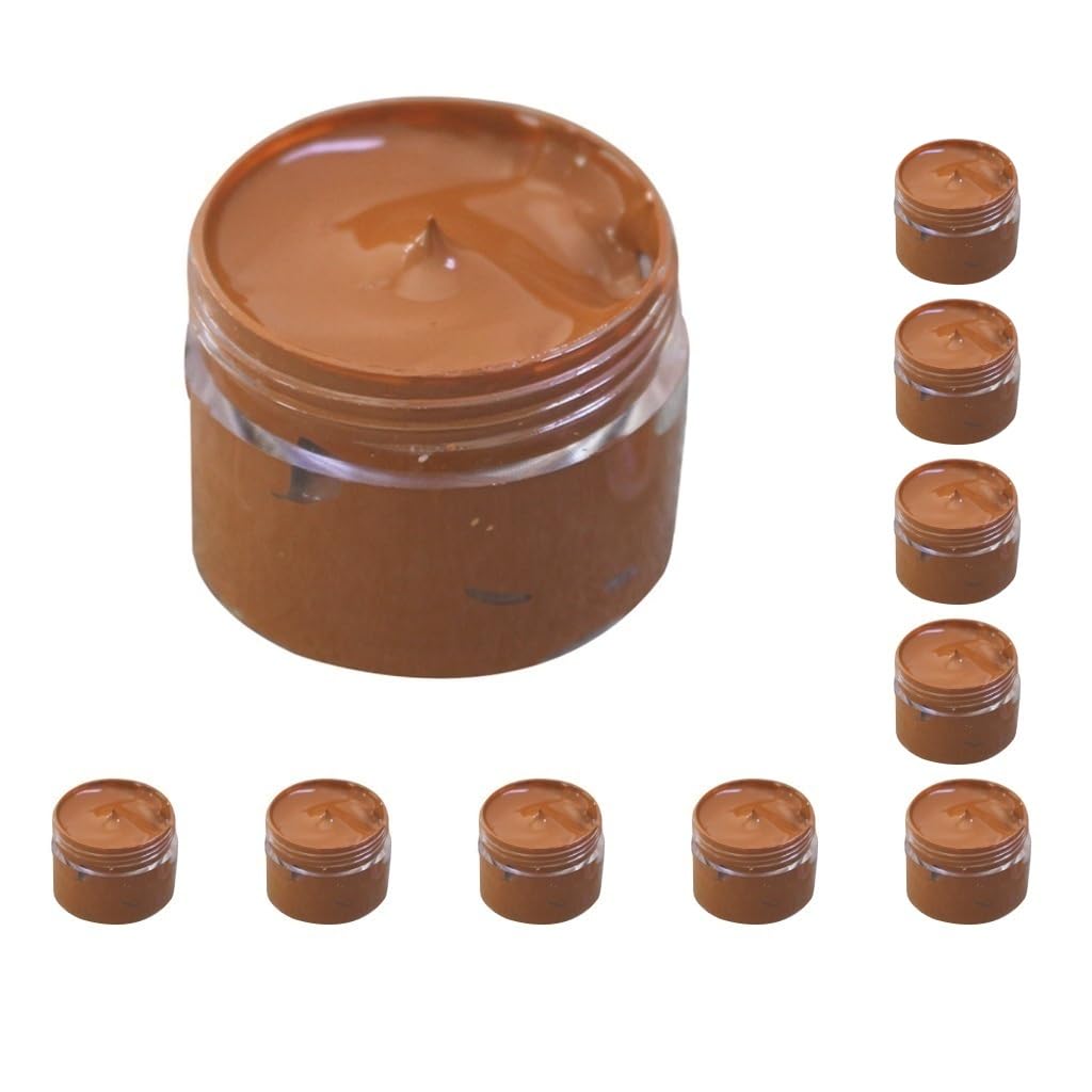 Juego de 10 restauradores de cuero de 30 ml para muebles, sofá, asientos de coche, color marrón