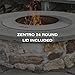 Breeo Zentro Stainless Steel Fire Pit Insert - Smokeless Firepit Ring Insert...