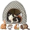 YOGURTCK Large Guinea Pig Bed, Hedgehog House, Warm Nest Hideout for Rabbit Squirrel and Other Small Animals Cage Cave…