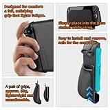 IFYOO NexGrip Ergonomic Grip Set for Nintendo Switch 2 Joycons, Grip Case Compatible with Joy Con 2 Controller, Compatible with Switch 2 Joycon, Switch 2 Accessories - Black - Image 3