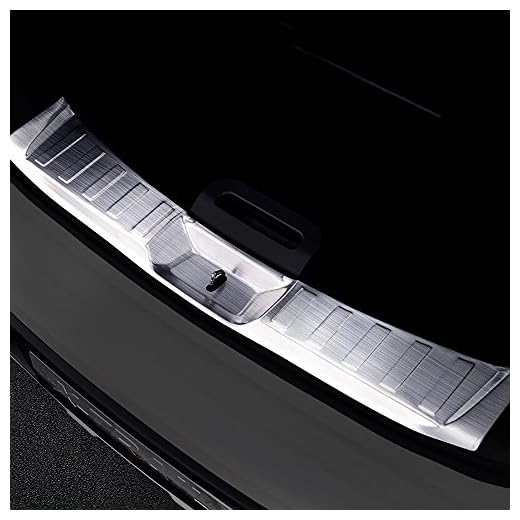 BeHave hhb36579w Tablero De Protección Del Portón Trasero Del Coche,Acero Inoxidable Parachoques Del Maletero,Embellecedores Y Accesorios Para Carrocería,Guarnición De Protección Del Maletero 1 Pieza