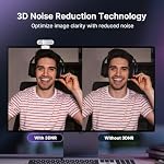 NexiGo N660P Pro 4K Webcam with Distortion-Free Lens, 1080p 60 fps Autofocus USB Streaming Camera, 3DNR, Noise-Canceling Mics & Privacy Cover, Web Cam for Gaming/Live Streaming/PC/Mac/Switch 2, White - Image 5