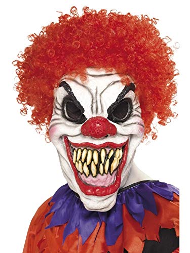 Smiffys Masque clown effrayant, Couvrant la tête, latex mousse