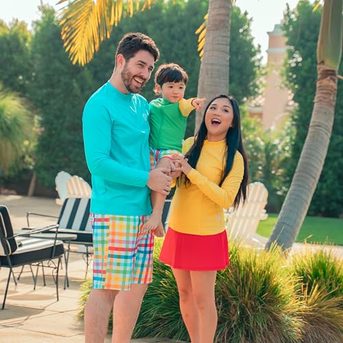Image of SwimZip Boys' Long Sleeve Rash Guard & Swim Shorts Set - UPF 50+ Sun Protection