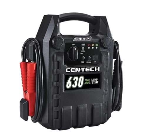 630 Peak Amp Portable Car Battery Jump Starter and Power Pack Compatible with CEN-TECH