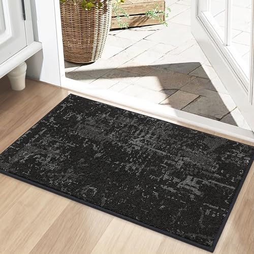 BEQHAUSE Dirt Trapper Door Mat 20" x 32", Non-Slip Doormats Washable Entryway Rugs, Stain Resistant Dog Door Mats Absorbent Welcome Floor Mat for Fron