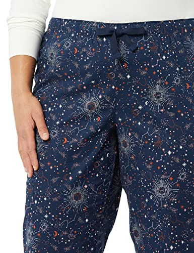 Image of Amazon Essentials Women's Cotton Pajama Pants, Breathable Poplin Sleep Pant with Drawstring Elastic Waist