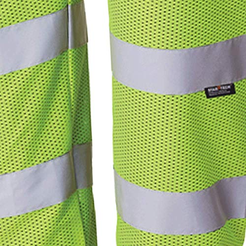 Pioneer Reflective Safety Pants – High Visibility Lightweight Mesh Work Pants For Construction, Traffic – Hi Vis Yellow/Green #TOP4
