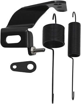 Cobra-Tek Stainless Steel Throttle Cable Bracket Spring Kit Black Finish