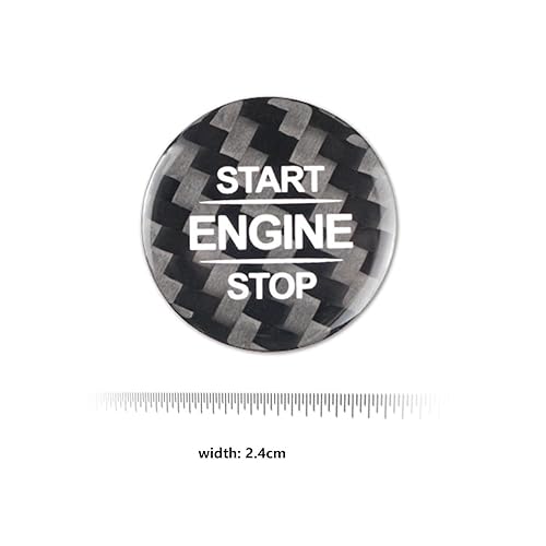 Miniatura 6 de Adhesivo negro para interruptor de arranque de encendido para Mercedes-Benz A B Clase G GLB GLE GLS para Mercedes-AMG Clase A Clase G Clase G GLE