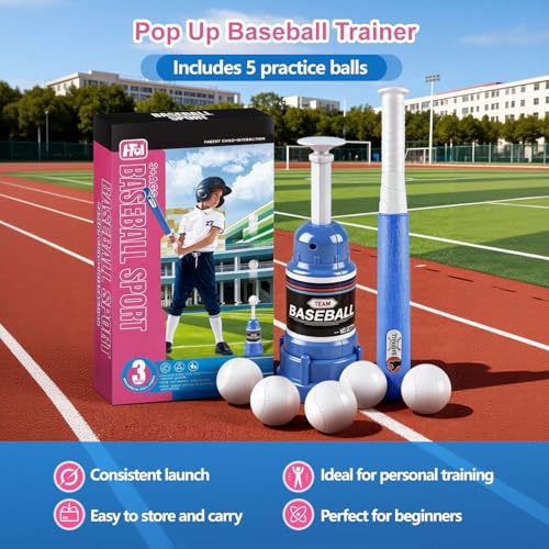 Baseball Tee Ball Popper Batting Training Tee for Perfect Swing - image 3