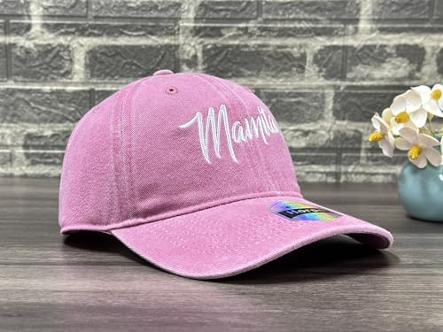 Image of Embroidered Adjustable Baseball Hat for Men Women, Washed Cotton | Premium Embroidery Design, Adjustable Metal Buckle Closure, Simple Lifestyle Wear