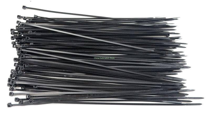 Generic IMC 100 Pcs 150mm x 2mm Electrical Cable Tie Wrap Nylon Fastening Black