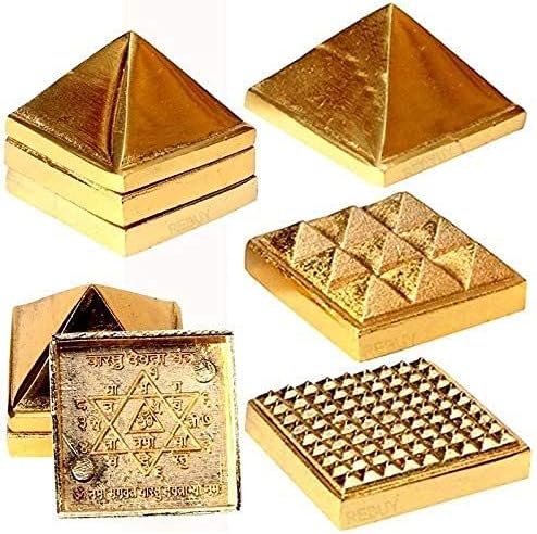 REBUY Metal Wish Pyramid, 3 Layer with 91 Pyramids for Vastu and Feng Shui