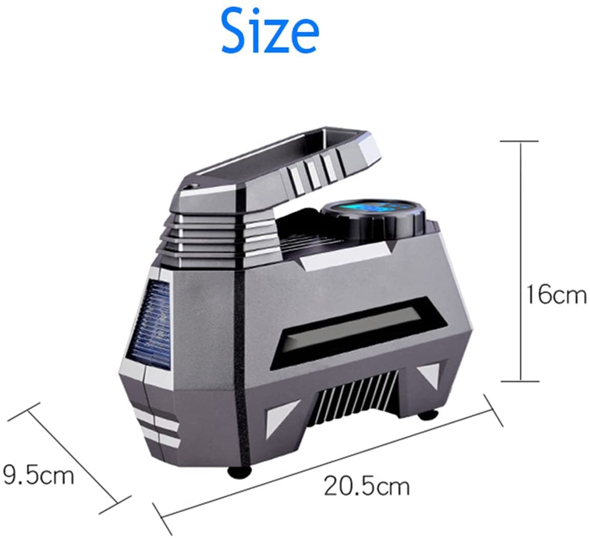 Compressore d'Aria Portatile,Adatto per Pneumatici Auto Pompa Gonfiaggio Pneumatici 12V DC, 150 PSI con Torcia LED di Emergenza, Adatto per Auto, Moto, Biciclette, Prodotti Gonfiabili,B