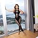 V-Ting Sexy Punktemuster Bodystocking Netz body dessous Damen sexy Catsuit Unterwäschen Reizwäsche Netz Strumpfhose Hohle Jumpsuit Frauen Bodysuit Nachtwäsche Ärmellos lange Ärmel