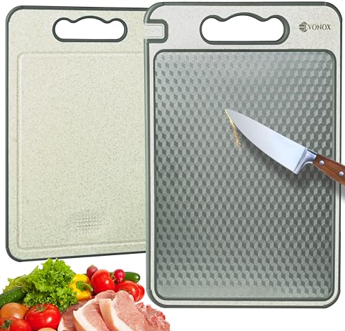 EVONOX Edelstahl Schneidebrett doppelseitig