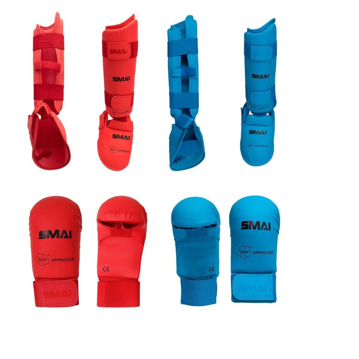 SMAI WKF Approved Karate Gloves and Shin Guard Set (L) Amazon.in