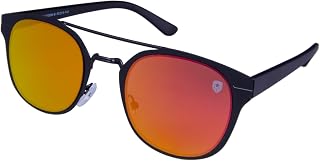Tom Martin Men Round Sunglasses Orange Frame Orange Lens (Medium) - Sunglasses, 1 Case, 1 Pouch, 1 Cleaning Cloth, 1 Warra... Price In India