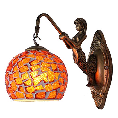 Türkei Mosaik Wandleuchten Lampe Böhmen Wandleuchte Creative Art Glas Nachttischleuchten Für Schlafzimmer Wohnzimmer Flur Cafe Ktv 6-Zoll