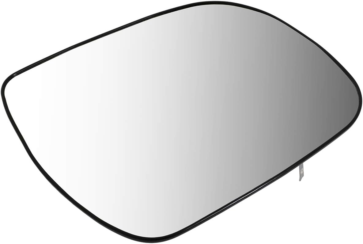DNA Motoring OEM-MG-0534 Factory Style Right Side View Mirror Glass Plate w/Heated Compatible with 08-13 Highlander / 12-15 Tacoma