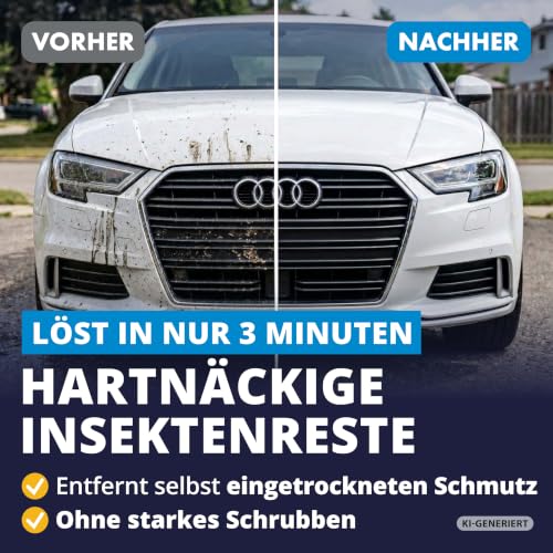 LICARGO Insektenentferner Auto 750ml – Insektenreiniger löst hartnäckige Insektenreste, Vogelkot, Baumharz… – Ansicht 2