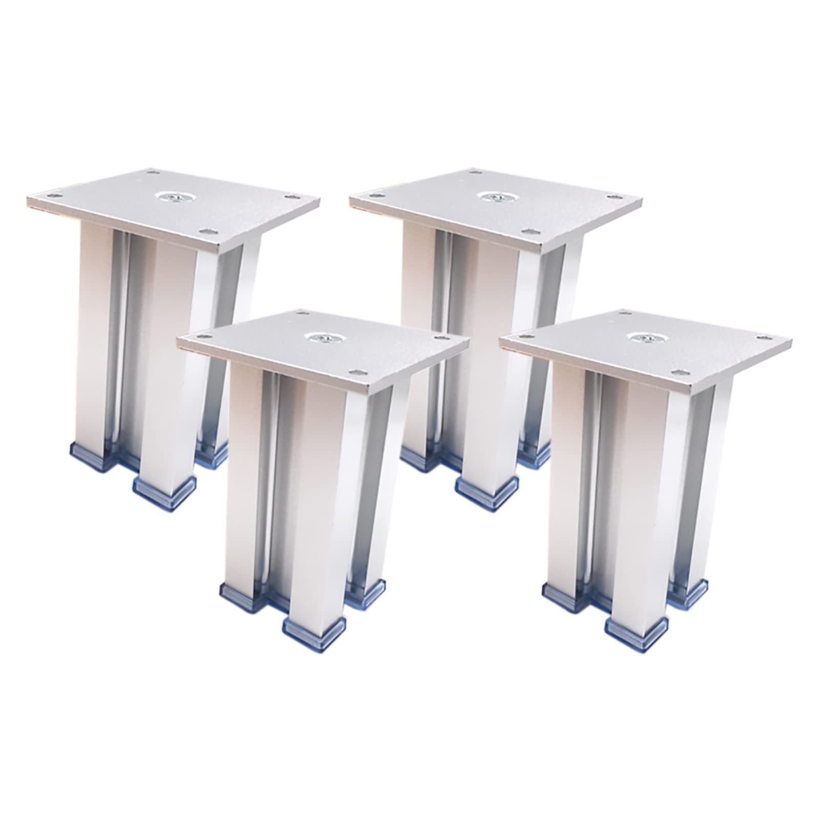 Patas metálicas para armarios, Muebles, de aleación de Aluminio, para sofá, sillón, Escritorio, con Capacidad de Carga de hasta 800 kg, 4 Unidades (Color: b, tamaño: 30 cm).