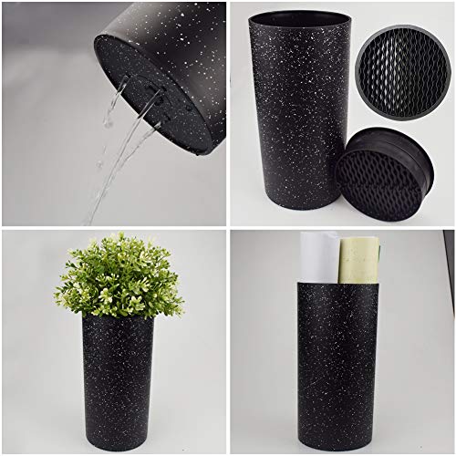 Universal Knife Block Without Knives Multi-Functional Freedom Knife Storage Stand Resin Round Knife Holder Unique Design Slot To Protect Blades Detachable Easy To Clean Countertop Knife Holder #TOP4