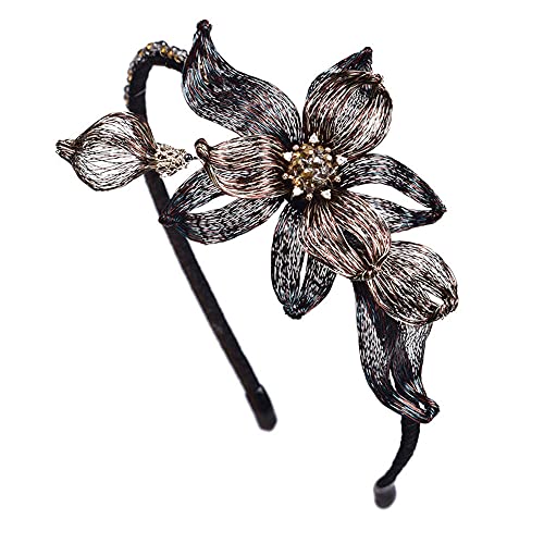 Cerchietti Per Capelli Donna Filo Di Rame Da Sposa Sen Serie Super Fata Fascia Diamante Netto Fermaglio Per Capelli Rosso Fascia Testa Gioielli Copricapo Da Sposa Set-La-6