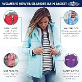 Charles River Apparel New Englander Damen Regenjacke - Türkis - Klein