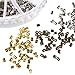 Pandahall 1Box/420pcs 6 Colors Brass Tube Crimp Beads Cord Cover Tips End Mixed Color 3x3mm Antique Bronze & Red Copper & Golden & Silver & Platinum & Black Column Findings