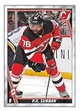 2020-21 Topps NHL Stickers #306 P.K. Subban New Jersey Devils Hockey Sticker - GotBaseballCards