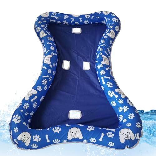 Hundeladungen – aufblasbares Wasserspielzeug, tragbares Schwimmbett für Hunde | schwimmendes Schwimmbett, aufblasbares Floß, Wasserspiel-Spielzeug für Haustiere, Outdoor, Badewanne