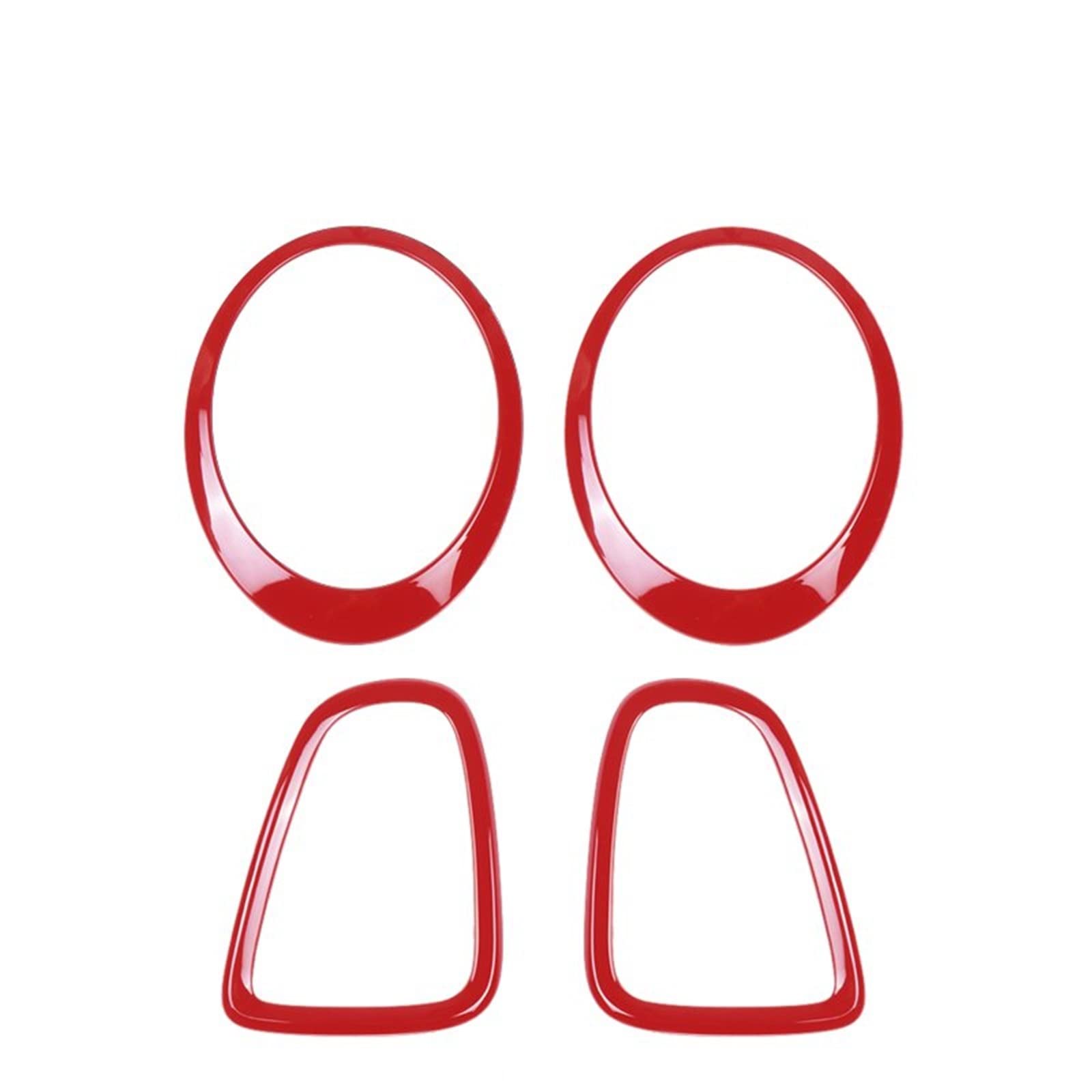 Sourcils de phares pour feux Mini Cooper protègent optiques kit rouge adhésif - 6