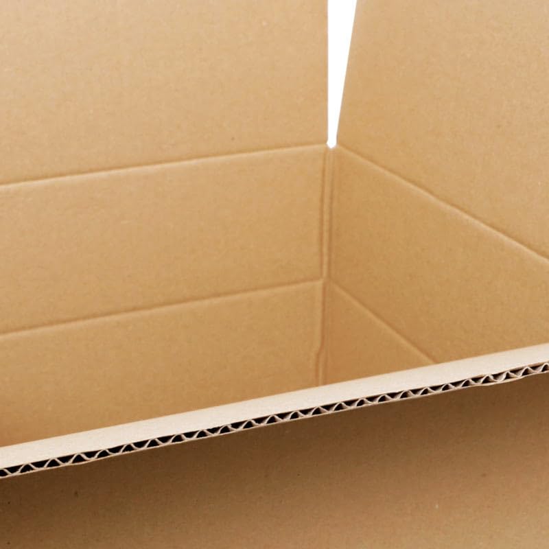 120 Stück Faltkartons 450 x 350 x 200-300 mm – 1-wellige Versandkartons aus stabiler Wellpappe – Höhenvariabel & Belastbar bis 20 kg – Kartonagen nach FEFCO 0201 – Braun