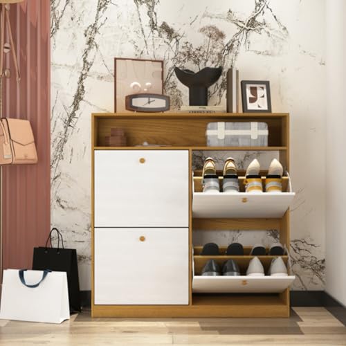 Meuble à chaussures indépendant au design fin pour entrée chic