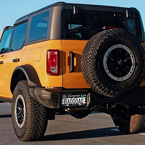 Image of USA Grizzly Grey Bear License Plate Frames 2 Pcs Pack, Patriotic Car Tags, Aluminum License Plate Frame Holder