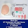 Teaching Model,Laparoscopic Simulated Training Box Kit with Light Source Camera  set of Training Instruments and 9 Training Modules Laparoscopic Trainer Set Educational Use