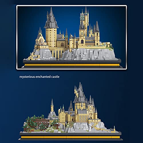 Mysta Burg Architektur Bausteine, 7580 Teile Groß Modular Schloss Kleine Partikel Klemmbausteine, Exklusives… – Bild 8